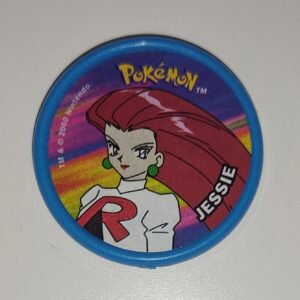 Tazo Pokémon Master TAZ con Jessie del Equipo Rocket y borde azul (edición 2000)