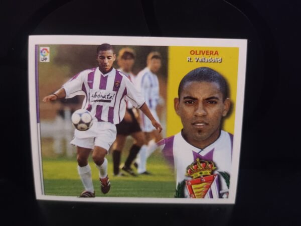 Lote de 8 cromos originales Colecciones Este con jugadores de LaLiga como Jorge Andrade, Fernando, Pablo Amo, Víctor, Coira, José Ignacio, Di María y Coudet, representando a clubes como Deportivo, Celta, Betis y Real Madrid.